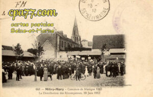 Mitry Mory (Seine-et-Marne) - Concours de Musique 1913 – La Distribution des Récompenses, 29 Juin 1913