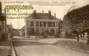 Mons En Montois (Seine-et-Marne) - La Mairie – Route de Maison-Rouge