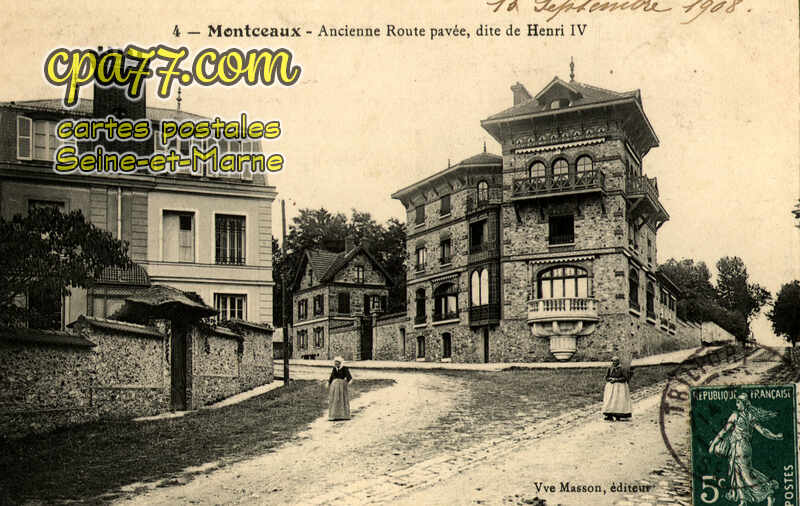 Montceaux Lès Meaux (Seine-et-Marne) - Ancienne Route pavée, dite de Henri IV