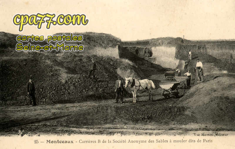 Montceaux Lès Meaux (Seine-et-Marne) - Carrières B de la Société Anonyme des Sables à mouler dits de Paris