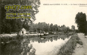 Moncourt Fromonville (Seine-et-Marne) - Le Canal à Montcourt