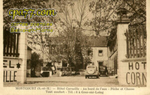 Moncourt Fromonville (Seine-et-Marne) - Hôtel Corneille – Au bord de l&rsquo;eau – Pêche et Chasse – Tout confort – Tél. : 8 à Grez-sur-Loing