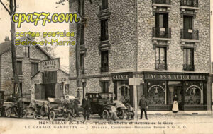 Montereau Fault Yonne (Seine-et-Marne) - Place Gambetta et Avenue de la Gare