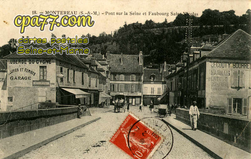 Montereau Fault Yonne (Seine-et-Marne) - Pont sur la Seine et Faubourg Saint-Nicolas