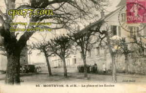 Monthyon (Seine-et-Marne) - La Place et les Ecoles