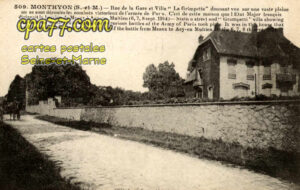 Monthyon (Seine-et-Marne) - Rue de la Gare et Villa « La Grimpette »