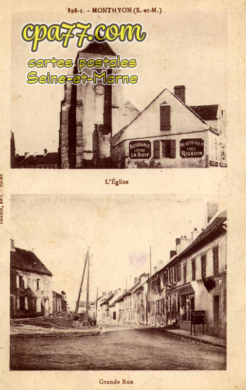 Monthyon (Seine-et-Marne) - L&rsquo;Eglise – Grande Rue