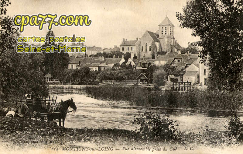 Montigny Sur Loing (Seine-et-Marne) - Vue d&rsquo;ensemble près du Gué