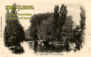 Montigny Sur Loing (Seine-et-Marne) - Le Loing et l&rsquo;Eglise