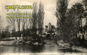 Montigny Sur Loing (Seine-et-Marne) - Vue sur le Barrage et l&rsquo;Eglise