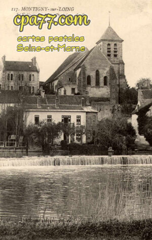 Montigny Sur Loing (Seine-et-Marne) - L&rsquo;Eglise, vue de la Prairie