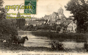 Montigny Sur Loing (Seine-et-Marne) - Vue d’ensemble prise du Gué