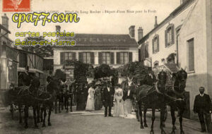 Montigny Sur Loing (Seine-et-Marne) - Hôtel du Long Rocher – Départ d&rsquo;une Noce pour la Forêt