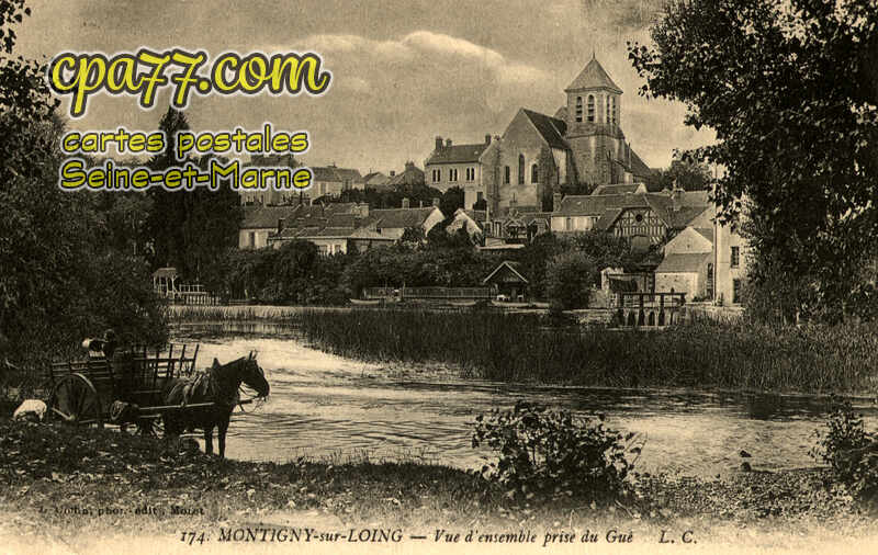 Montigny Sur Loing (Seine-et-Marne) - Vue d&rsquo;ensemble prise du Gué