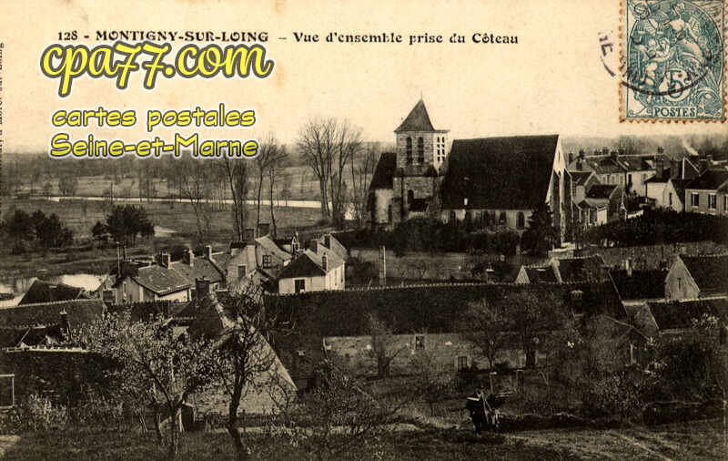 Montigny Sur Loing (Seine-et-Marne) - Vue d&rsquo;ensemble prise du Côteau