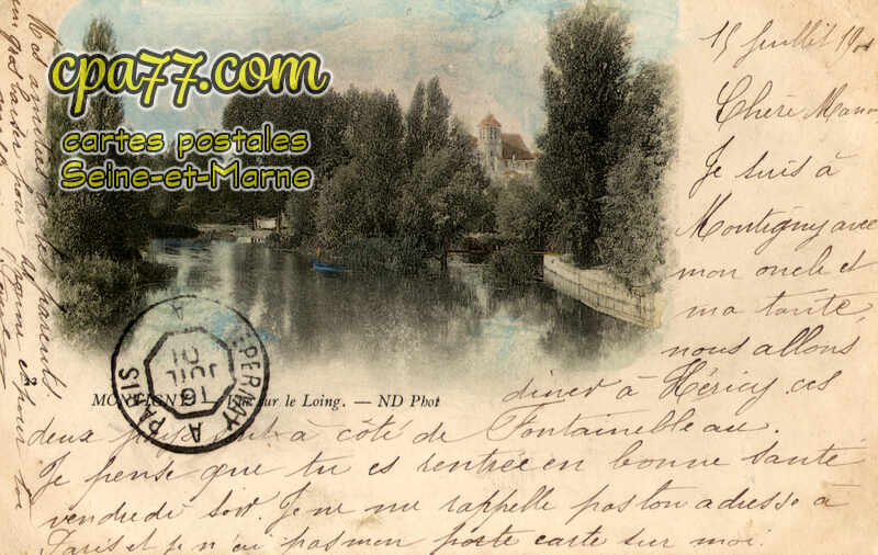 Montigny Sur Loing (Seine-et-Marne) - Vue sur le Loing