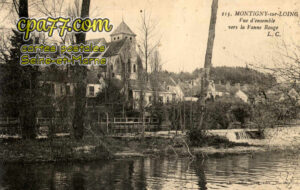 Montigny Sur Loing (Seine-et-Marne) - Vue d&rsquo;ensemble vers la Vanne Rouge