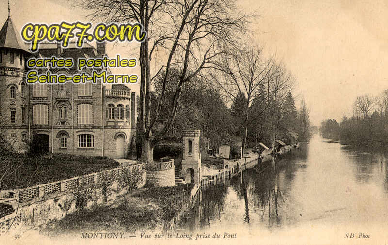 Montigny Sur Loing (Seine-et-Marne) - Vue sur le Loing prise du pont