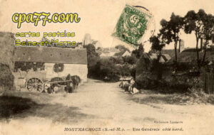 Montmachoux (Seine-et-Marne) - Vue générale côté nord