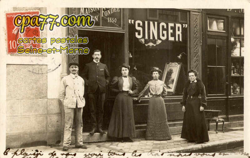Moret Sur Loing (Seine-et-Marne) - Carte photo Singer