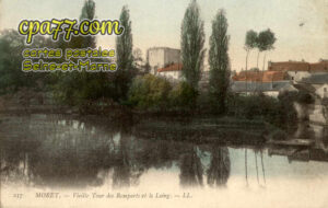 Moret Sur Loing (Seine-et-Marne) - Vieille Tour des Remparts et le Loing