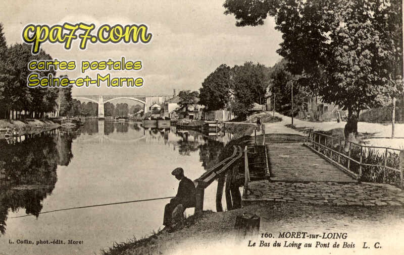 Moret Sur Loing (Seine-et-Marne) - Le Bas du Loing au Pont de Bois