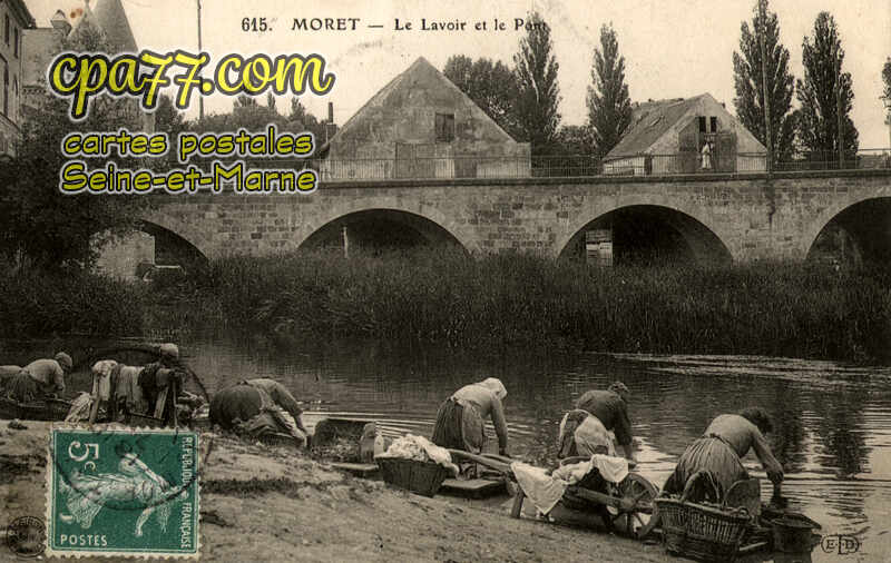 Moret Sur Loing (Seine-et-Marne) - Le Lavoir et le Pont