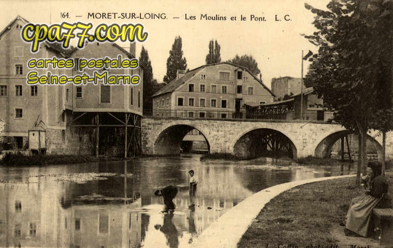 Moret Sur Loing (Seine-et-Marne) - Les Moulins et le Pont