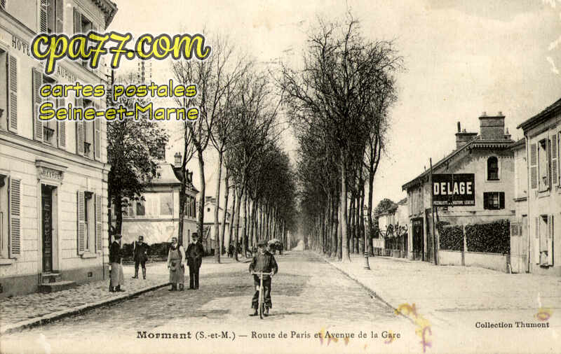 Mormant (Seine-et-Marne) - Route de Paris et Avenue de la Gare