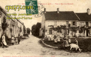 Mouroux (Seine-et-Marne) - Place et Rue vers Boussois