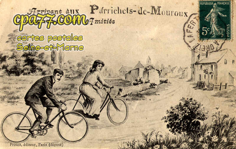 Mouroux (Seine-et-Marne) - Arrivant aux Parrichets-de-Mouroux, je vous envoie mes amitiés