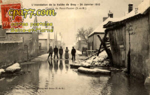 Mouy Sur Seine (Seine-et-Marne) - L&rsquo;Inondation de la Vallée de Bray – 24 Janvier 1910 – Chemin du Petit-Peugny