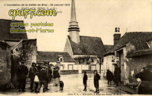 Mouy Sur Seine (Seine-et-Marne) - L&rsquo;Inondation de la Vallée de Bray – 24 Janvier 1910 – On attend les Rescapés de Peugny et Neuvry