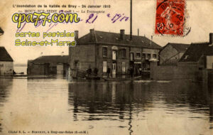 Mouy Sur Seine (Seine-et-Marne) - L&rsquo;Inondation de la Vallée de Bray – 24 Janvier 1910 – La Fromagerie