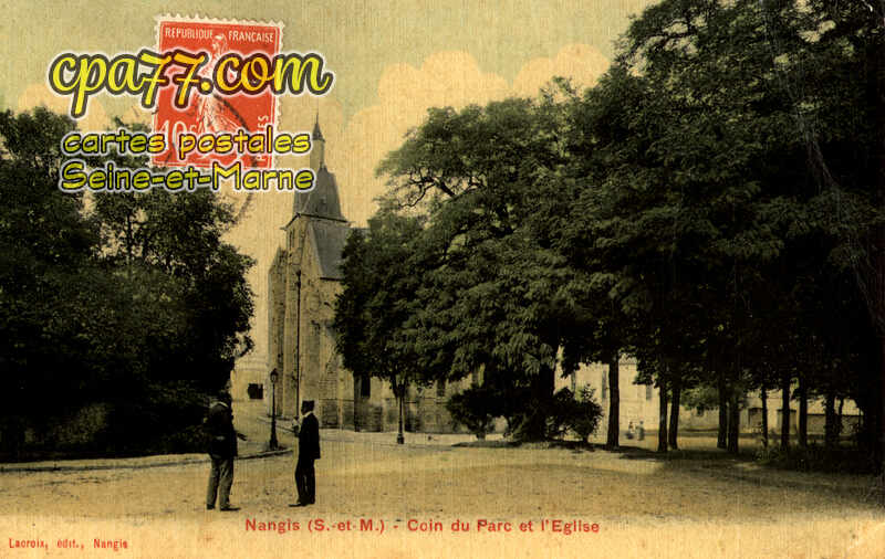 Nangis (Seine-et-Marne) - Coin du Par cet l&rsquo;Eglise