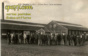 Nangis (Seine-et-Marne) - L&rsquo;Usine Hurtu – Sortie des Ouvriers