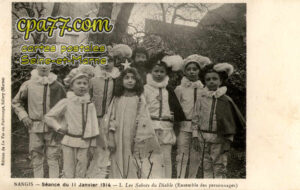 Nangis (Seine-et-Marne) - Séance du 11 Janvier 1914 – I. Les Sabots du Diable (Ensemble des personnages)