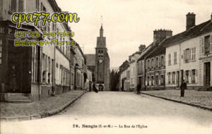 Nangis (Seine-et-Marne) - La Rue de l&rsquo;Eglise