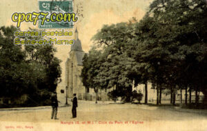 Nangis (Seine-et-Marne) - Coin du Parc et l&rsquo;Eglise