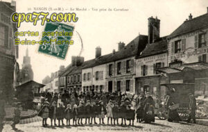 Nangis (Seine-et-Marne) - Le Marché – Vue prise du Carrefour