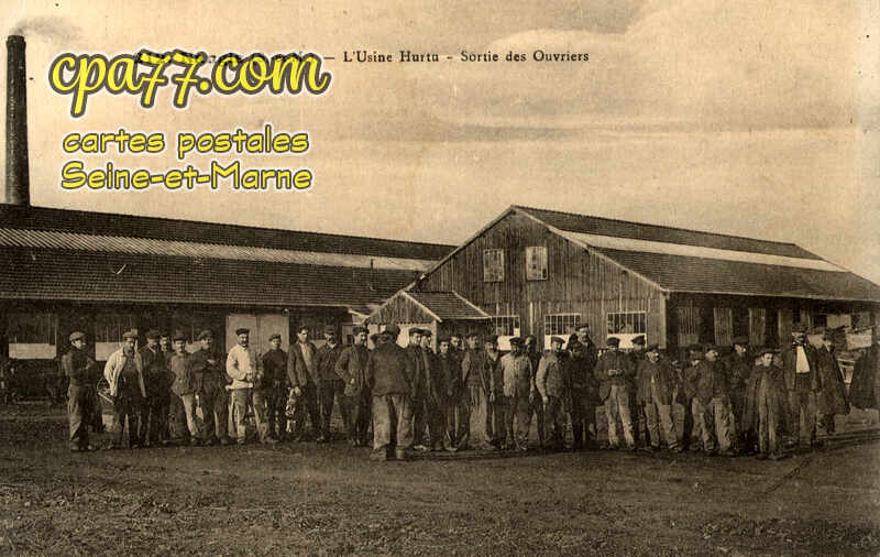 Nangis (Seine-et-Marne) - L&rsquo;Usine Hurtu – Sortie des Ouvriers