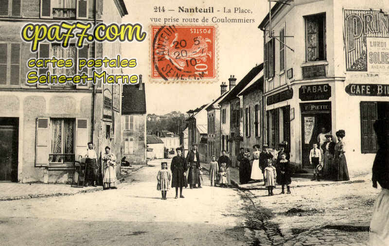 Nanteuil Lès Meaux (Seine-et-Marne) - La Place, vue prise route de Coulommiers