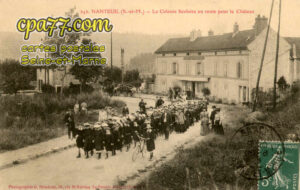 Nanteuil Sur Marne (Seine-et-Marne) - La Colonie Scolaire en route pour le Château