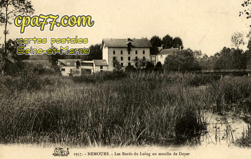 Nemours (Seine-et-Marne) - Les Bords du Loing au moulin de Doyer