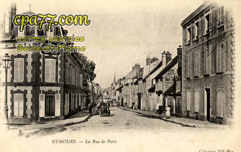 Nemours (Seine-et-Marne) - La Rue de Paris