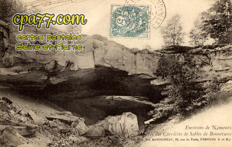 Nemours (Seine-et-Marne) - Entrée des Carrières de sable de Bonnevaux