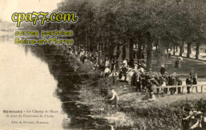 Nemours (Seine-et-Marne) - Le Champ de Mars le jour du Concours de Pêche