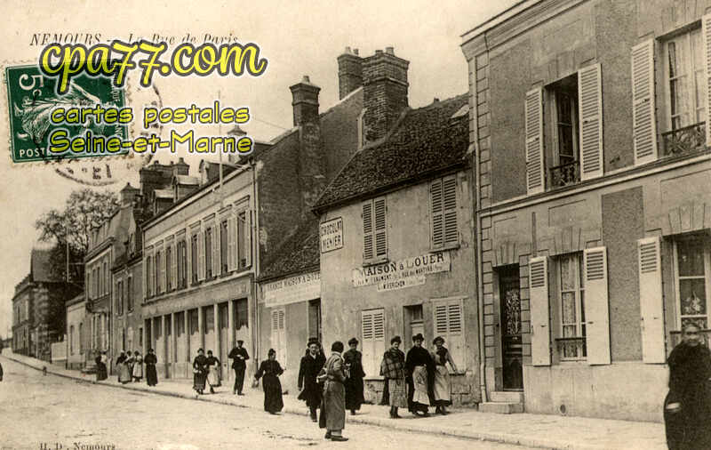 Nemours (Seine-et-Marne) - La Rue de Paris