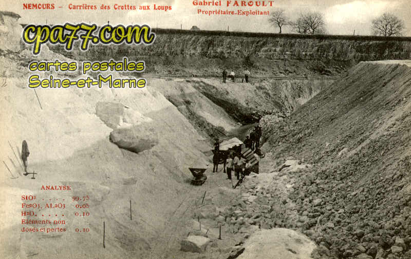 Nemours (Seine-et-Marne) - Carrières des Crettes aux Loups
