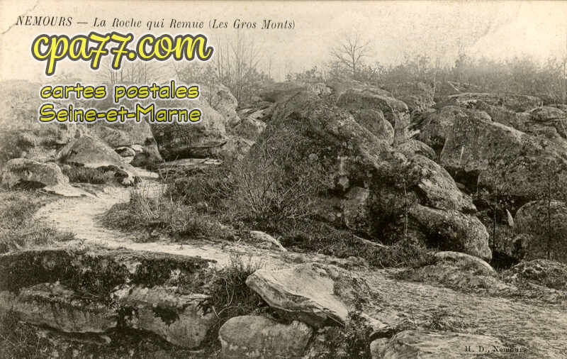 Nemours (Seine-et-Marne) - La Roche qui Remue (Les Gros Monts)